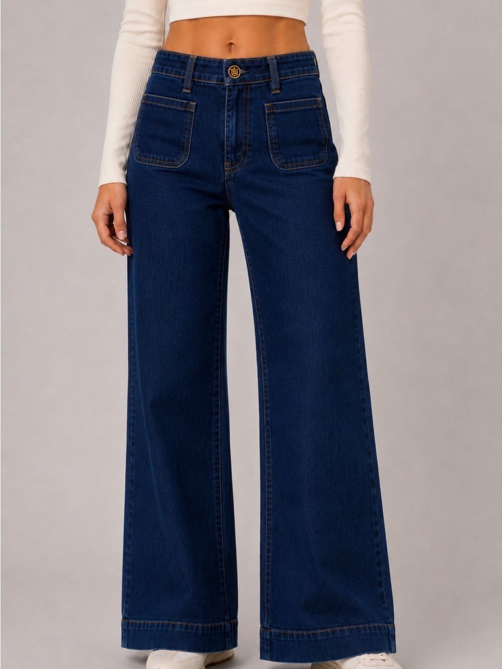 Quiet Luxury Talbots Dark Wash Trouser Jeans Preppy Minimalist